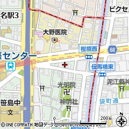 明光産業株式会社　名古屋営業所周辺の地図