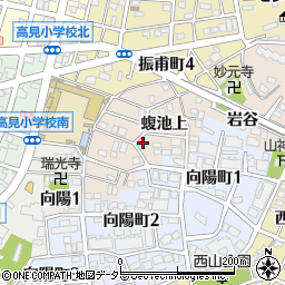 愛知県名古屋市千種区田代町蝮池上周辺の地図