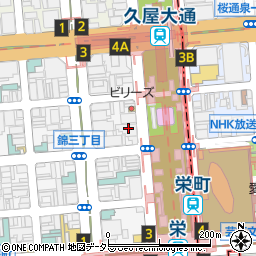 アリシアクリニック　名古屋栄院周辺の地図