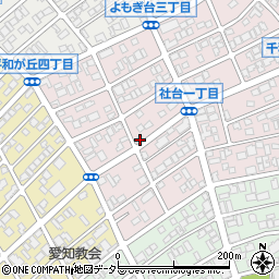 愛知県名古屋市名東区社台1丁目107周辺の地図