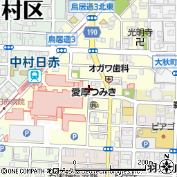 愛知県名古屋市中村区道下町周辺の地図
