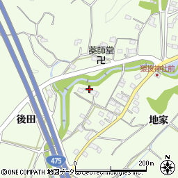 愛知県豊田市猿投町地家22周辺の地図