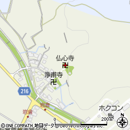 仏心寺周辺の地図