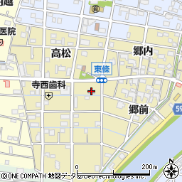 ファミリーマート大治東條店周辺の地図