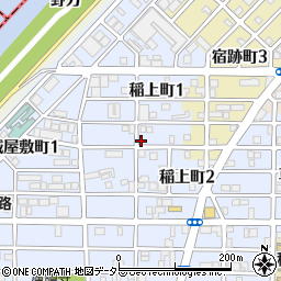 愛知県名古屋市中村区稲上町2丁目8周辺の地図