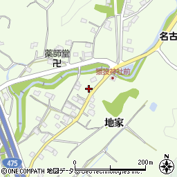 愛知県豊田市猿投町地家51周辺の地図