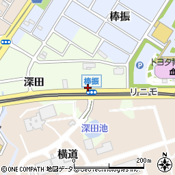 トヨタ博物館前周辺の地図