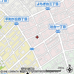 愛知県名古屋市名東区社台1丁目40周辺の地図