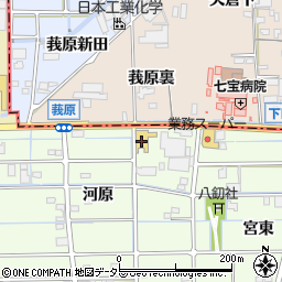 愛知日産津島東店周辺の地図