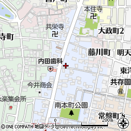 愛知県津島市南本町3丁目42周辺の地図