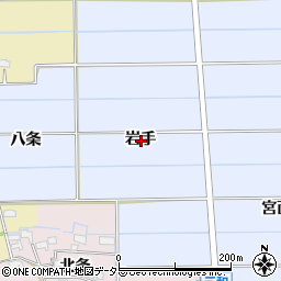 愛知県愛西市石田町岩手周辺の地図