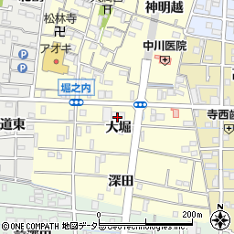 味彩 大治店周辺の地図