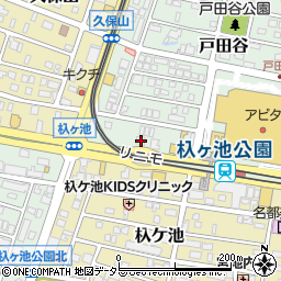 愛知県長久手市戸田谷1024周辺の地図