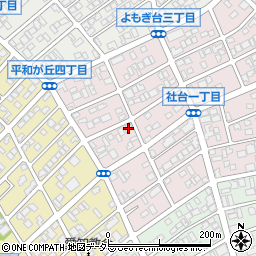 愛知県名古屋市名東区社台1丁目41周辺の地図