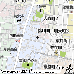 愛知県津島市南本町3丁目36周辺の地図