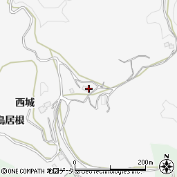 愛知県豊田市松嶺町西城周辺の地図