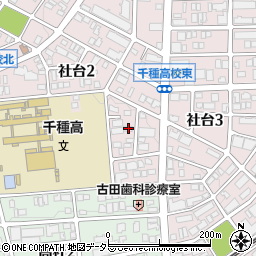 愛知県名古屋市名東区社台2丁目222周辺の地図