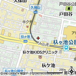 愛知県長久手市戸田谷1027周辺の地図