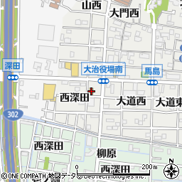ファミリーマート大治役場南店周辺の地図
