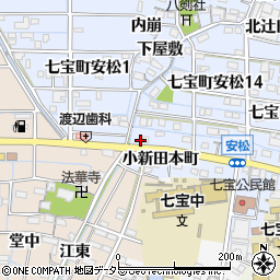 愛知県あま市七宝町安松瀬木戸周辺の地図