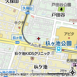 愛知県長久手市戸田谷1009周辺の地図