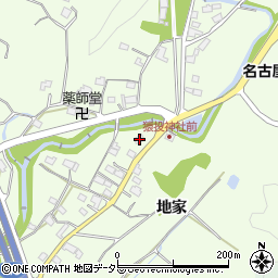 愛知県豊田市猿投町地家54周辺の地図