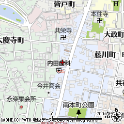 愛知県津島市南本町3丁目20周辺の地図