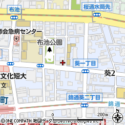愛知県名古屋市東区葵1丁目9-16周辺の地図