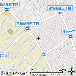 愛知県名古屋市名東区社台1丁目25周辺の地図