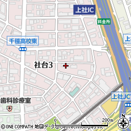 愛知県名古屋市名東区社台3丁目139周辺の地図