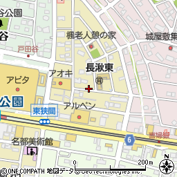 愛知県長久手市東狭間周辺の地図