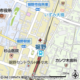 裾野駅西口トイレ周辺の地図