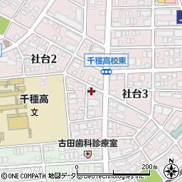 愛知県名古屋市名東区社台2丁目224周辺の地図