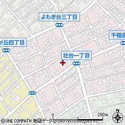 愛知県名古屋市名東区社台1丁目115周辺の地図