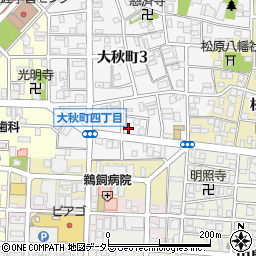 愛知県名古屋市中村区大秋町4丁目周辺の地図