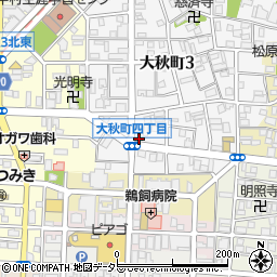 櫛田クリ−ニング本店周辺の地図