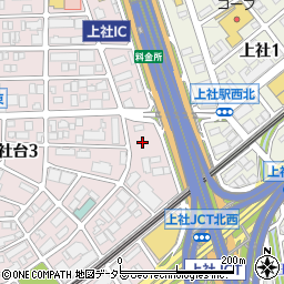 愛知県名古屋市名東区社台3丁目114周辺の地図