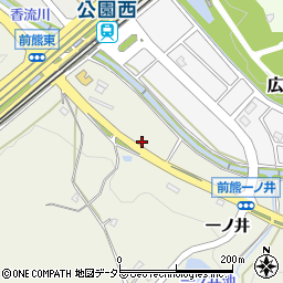 愛知県長久手市前熊一ノ井1-817周辺の地図