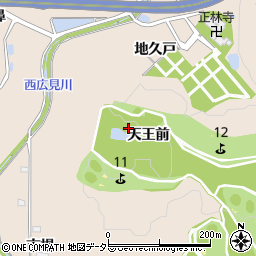 愛知県豊田市広幡町天王前周辺の地図