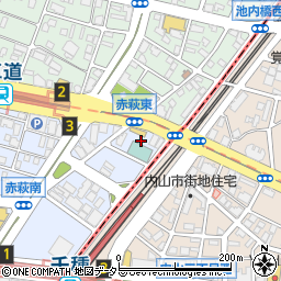 名古屋市役所交通局　地下鉄桜通線車道駅周辺の地図