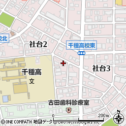 愛知県名古屋市名東区社台2丁目223周辺の地図