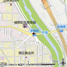 京橋西周辺の地図