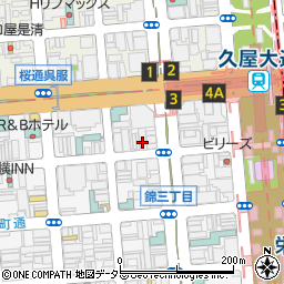 タイムズ桜通大津第一生命ビルディング駐車場周辺の地図