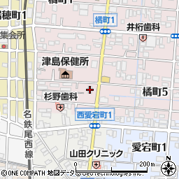 ファミリーマート津島橘町店周辺の地図