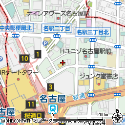 地鶏坊主 名古屋駅 本店周辺の地図