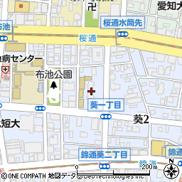 愛知県名古屋市東区葵1丁目12-23周辺の地図