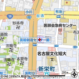 名古屋市芸術創造センター周辺の地図