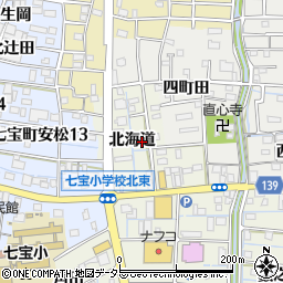 愛知県あま市七宝町桂（北海道）周辺の地図
