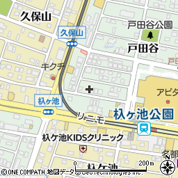 愛知県長久手市戸田谷1217周辺の地図