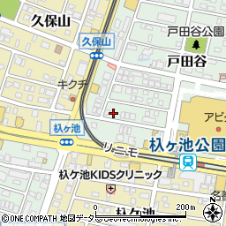 愛知県長久手市戸田谷1218周辺の地図